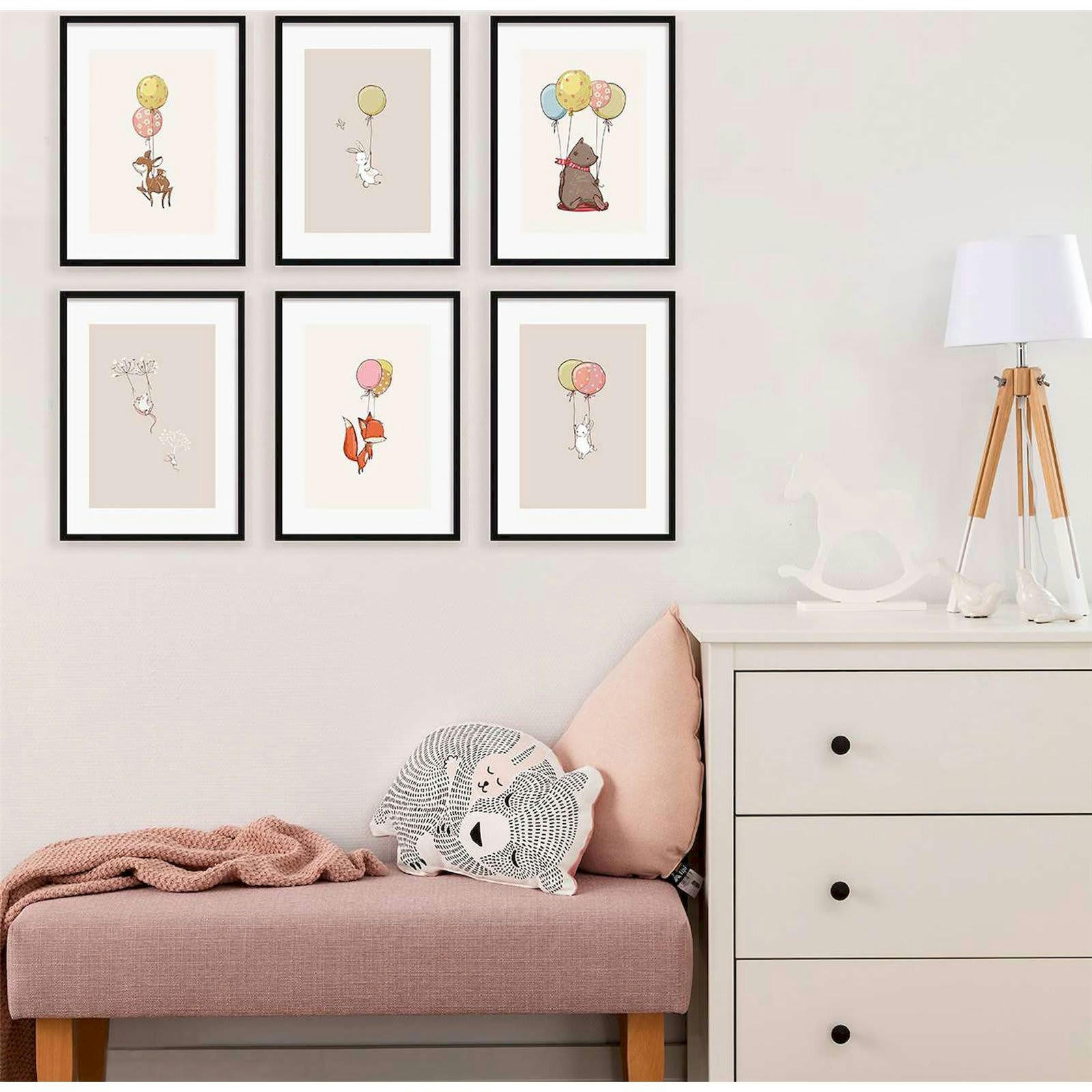 BUBBLE DREAMS - Tableau Enfants Bois Multicolore