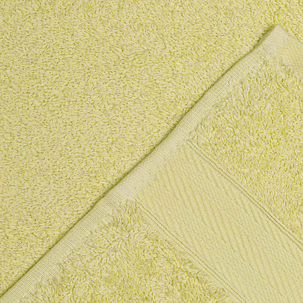 Ensemble Coordonné De 3 Pièces De Serviettes De Bain En Coton De Couleur Céleri De Différentes Tailles Teddy