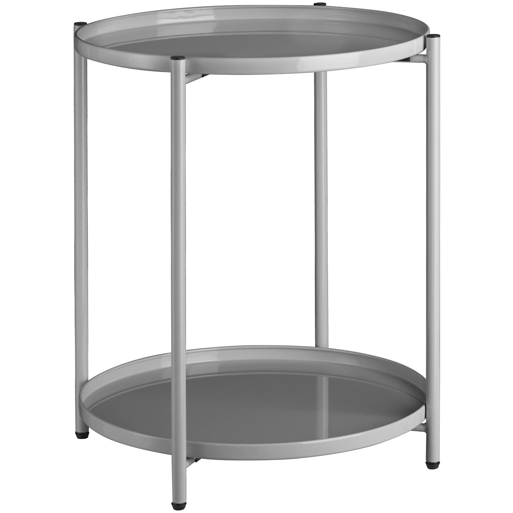 - Table d'appoint en Acier gris