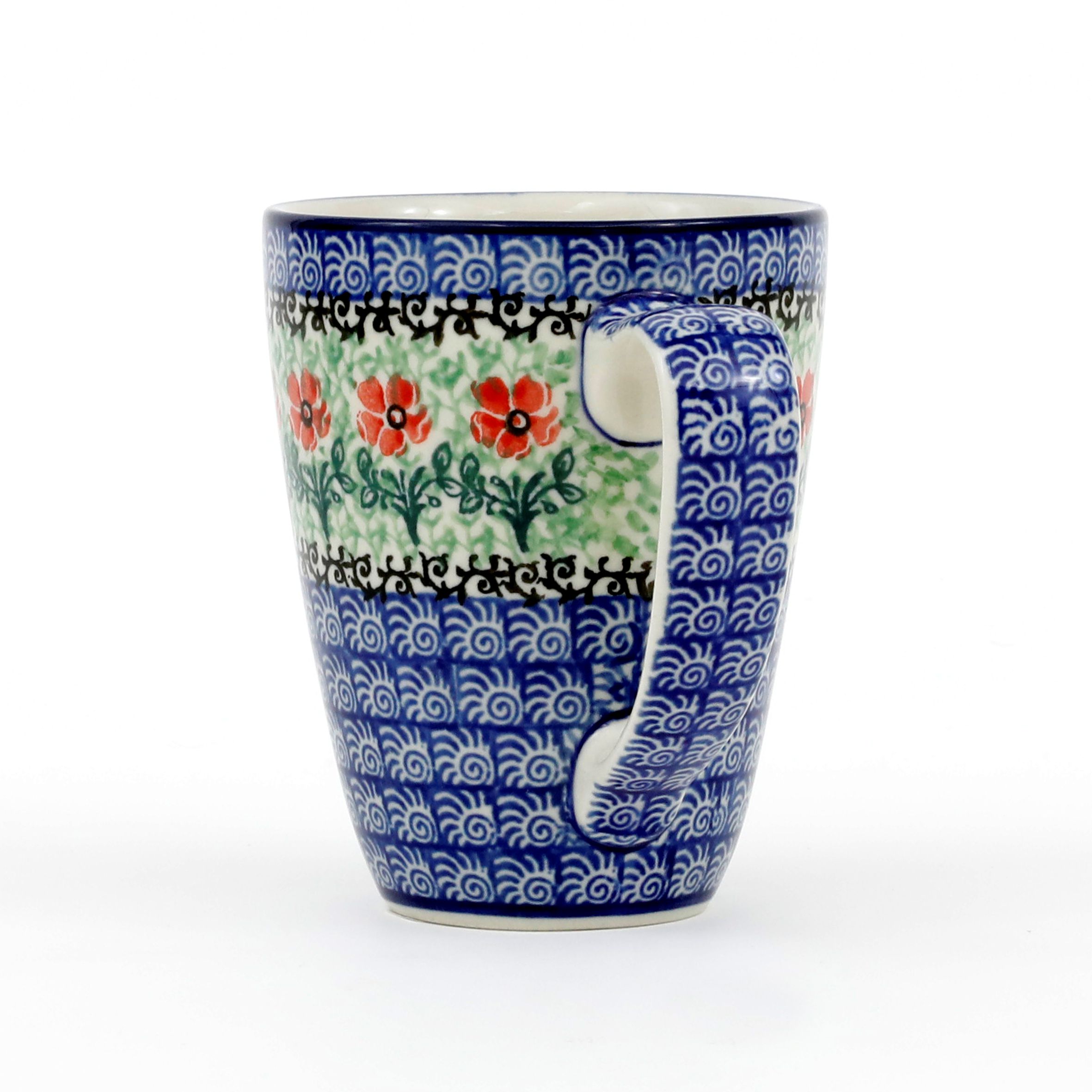 Kubek ceramiczny D05 0,3l  1916X Czerwone kwiatuszki