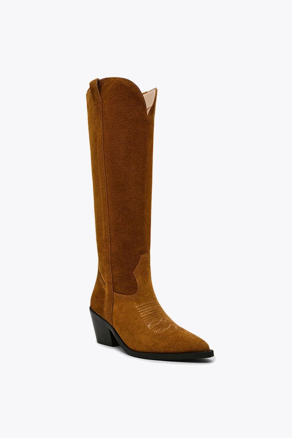 STEVE MADDEN Spiral Boot Brown' Suede Boots