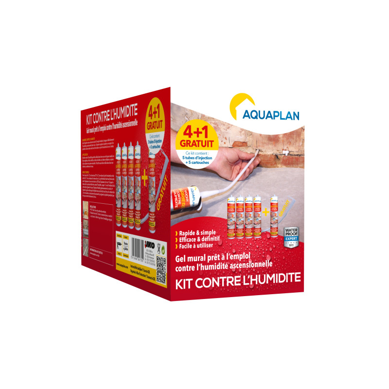 Kit barrière contre l'humidité 4   1 gratuit AQUAPLAN