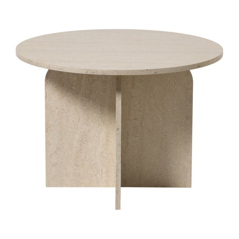 Bijzettafel Robin laag - grijs - &Oslash;50x35 cm