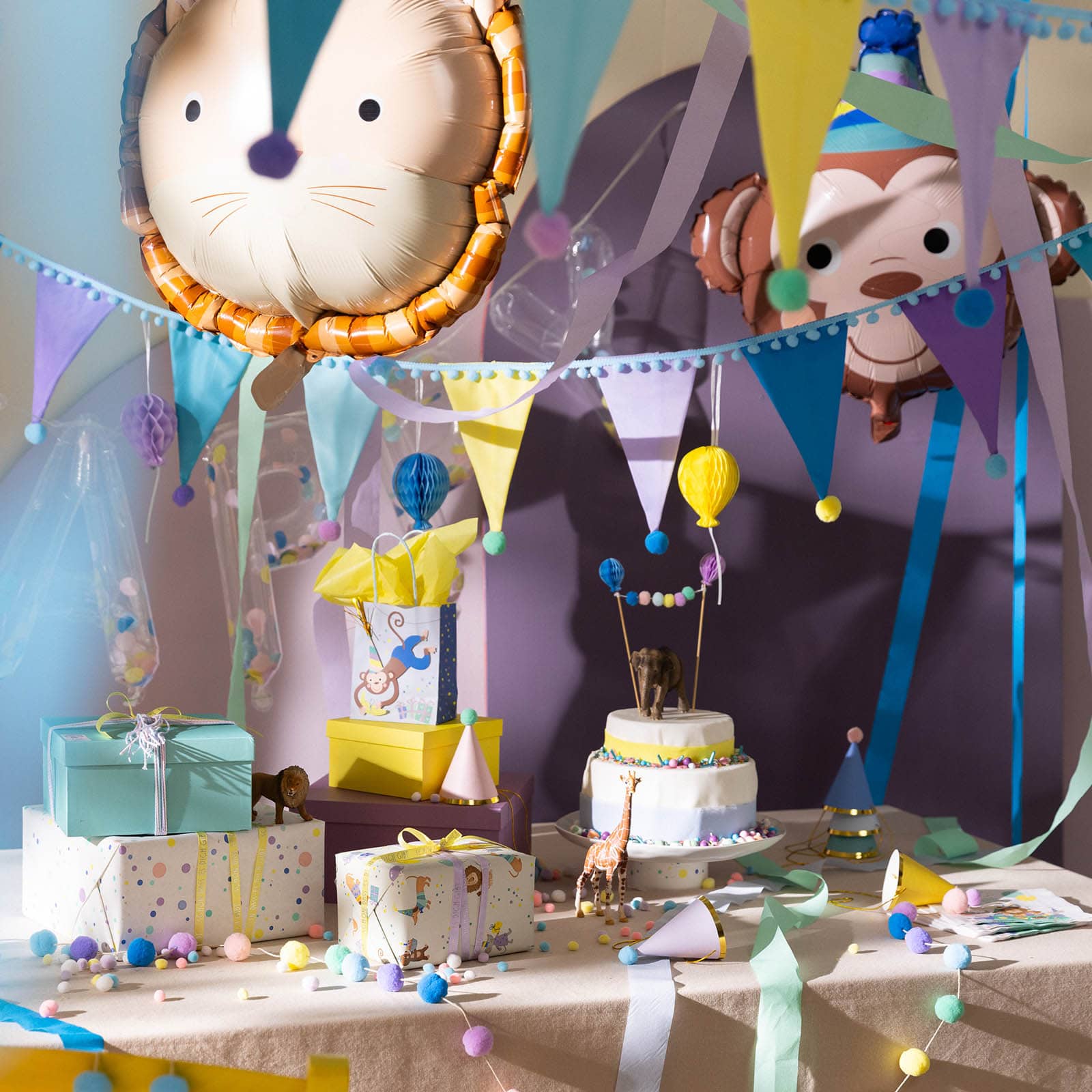 Ballon-Set Confetti Happy Birthday Bunt, 13 -tlg.