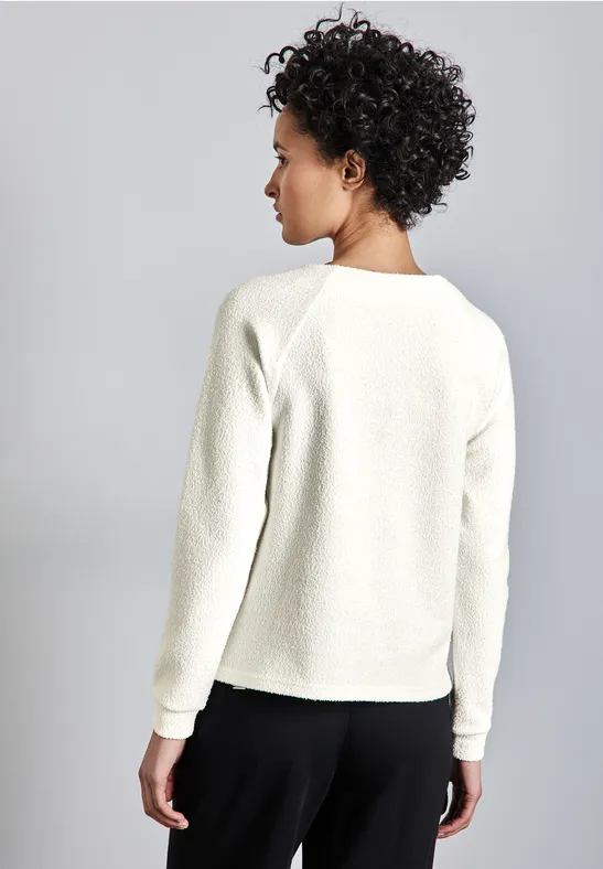 Strukturshirt mit Zipper