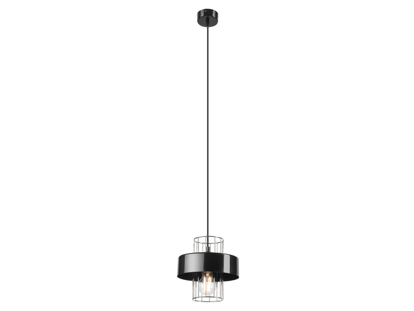 Lampa wisząca Joy metalowa czarna