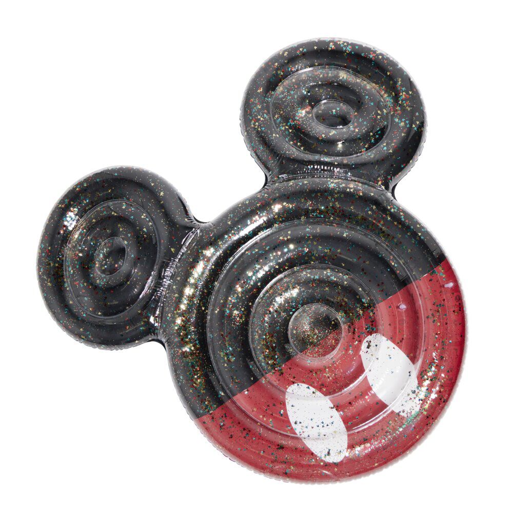Matelas gonflable Disney Mickey avec oreilles rouge et noir Ø120cm