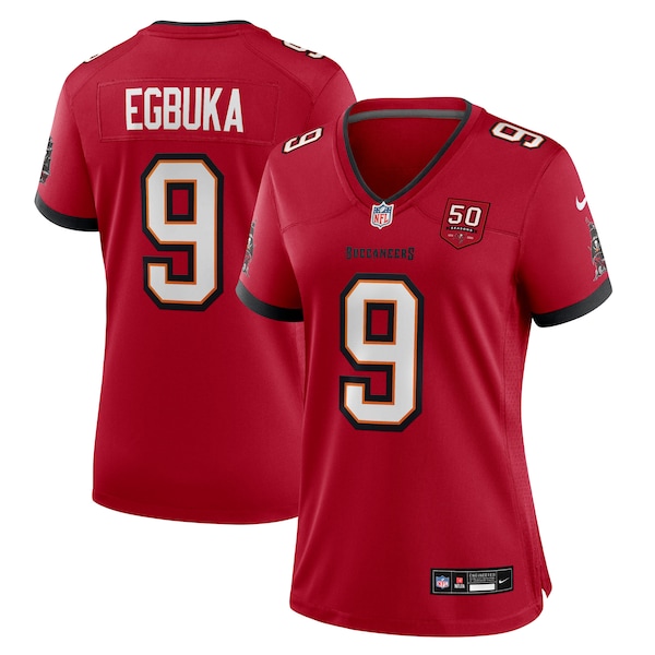 Emeka Egbuka Tampa Bay Buccaneers Nike Women's 50th Season Team Game Jersey - Red/Creamsicle/White