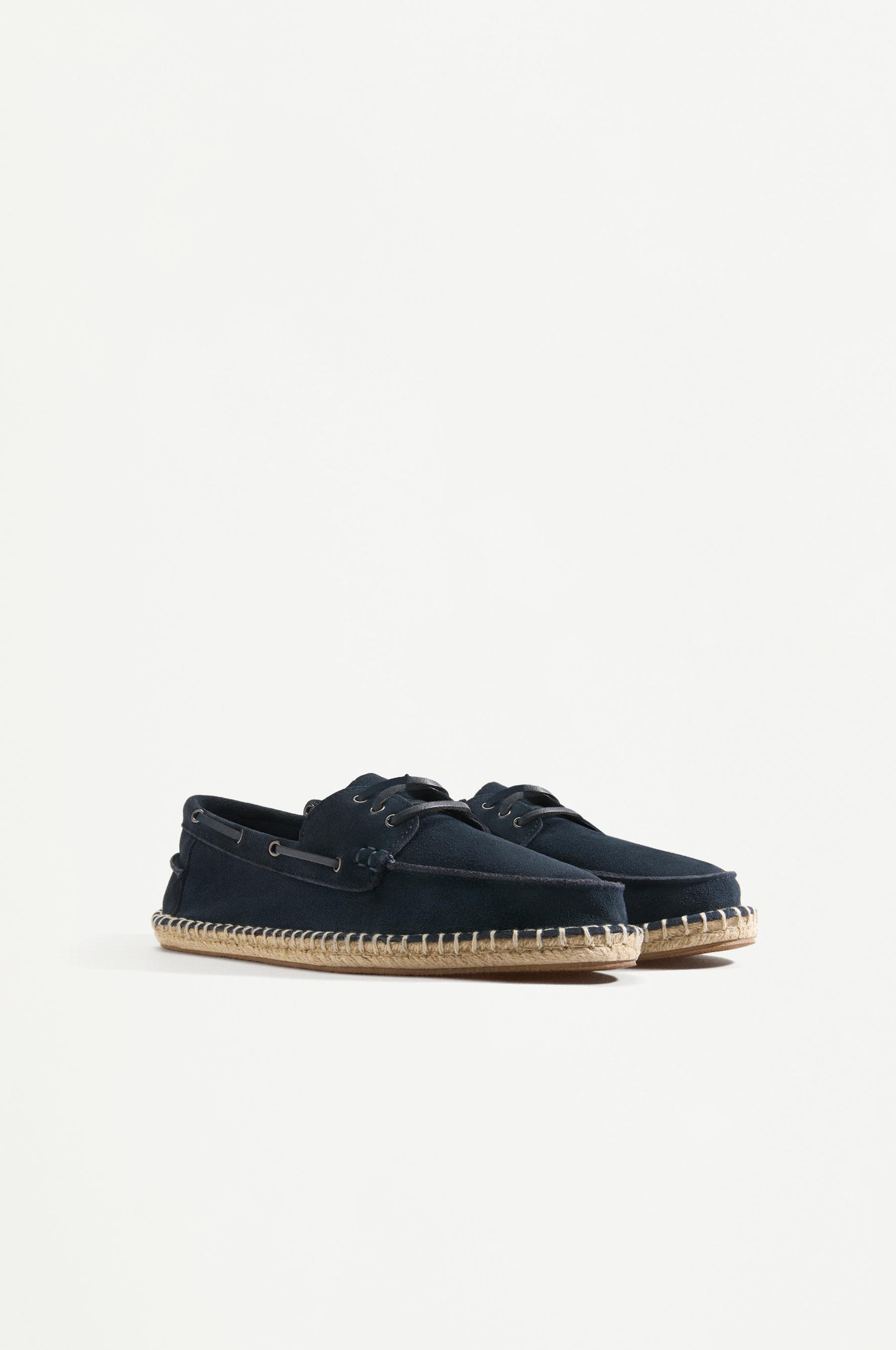 Zapato náutico piel efecto yute