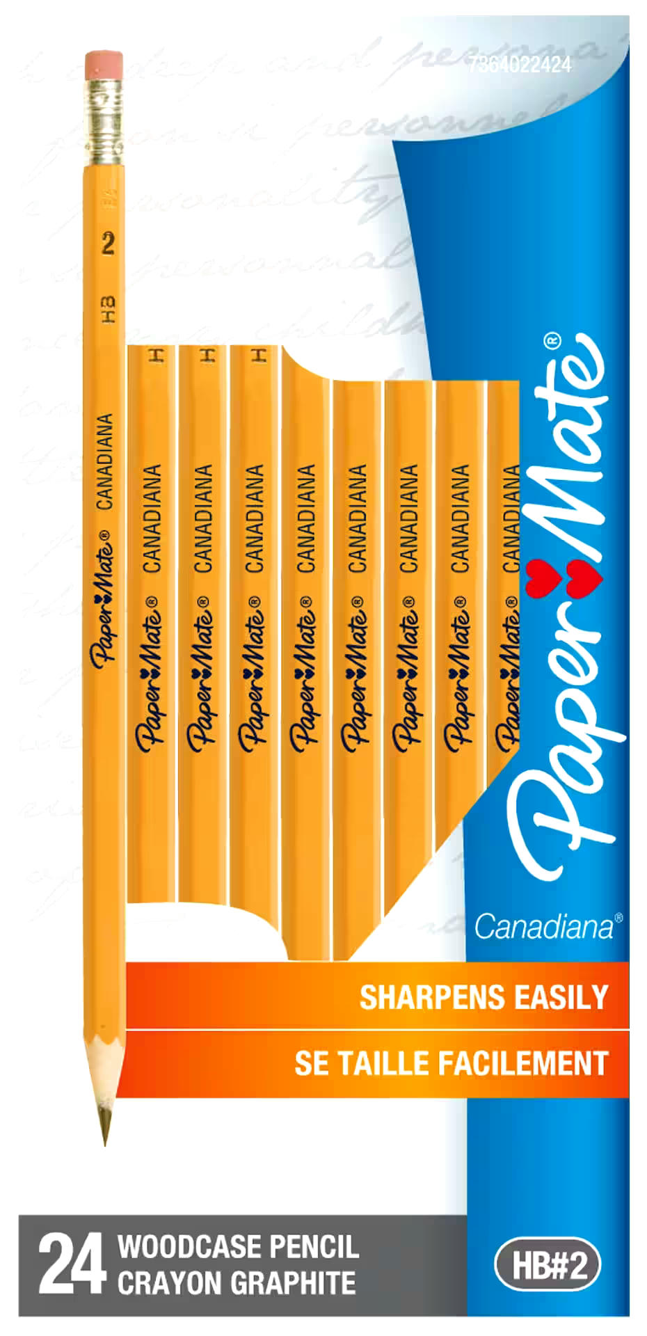 Paper Mate Canadiana Woodcase Pencils, HB #2, 24 Count