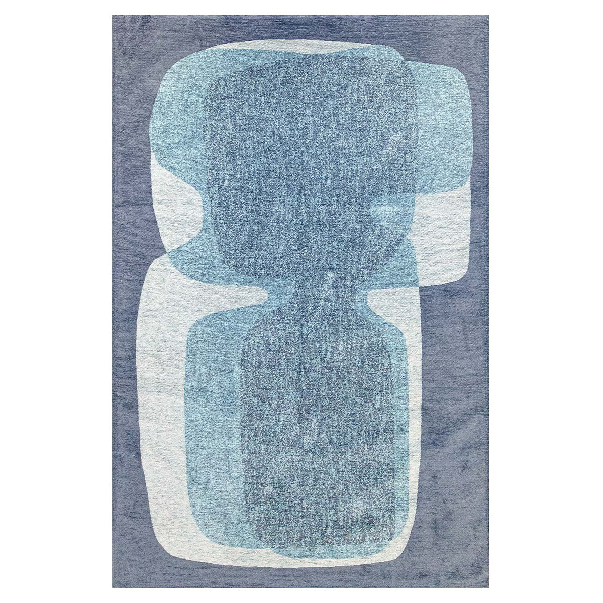Lola&Moi vloerkleed Clear Sky - blauw - 170x240cm