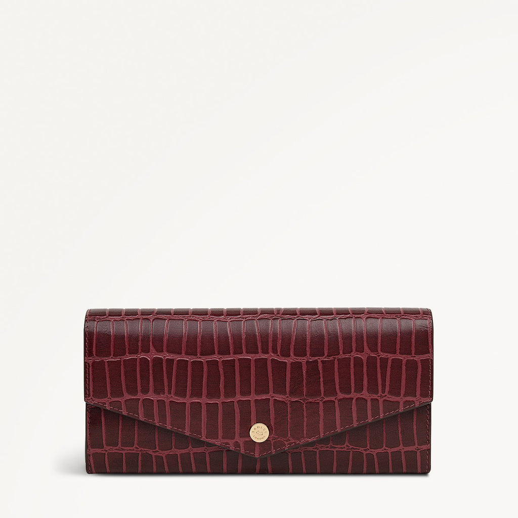 Eltham Mews - Faux Croc Large Flapover Wallet - POSA15110