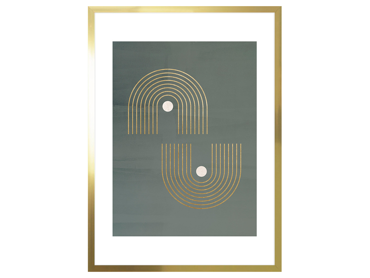 Obraz w ramie Golden Arches In Zen Style 53x73 cm