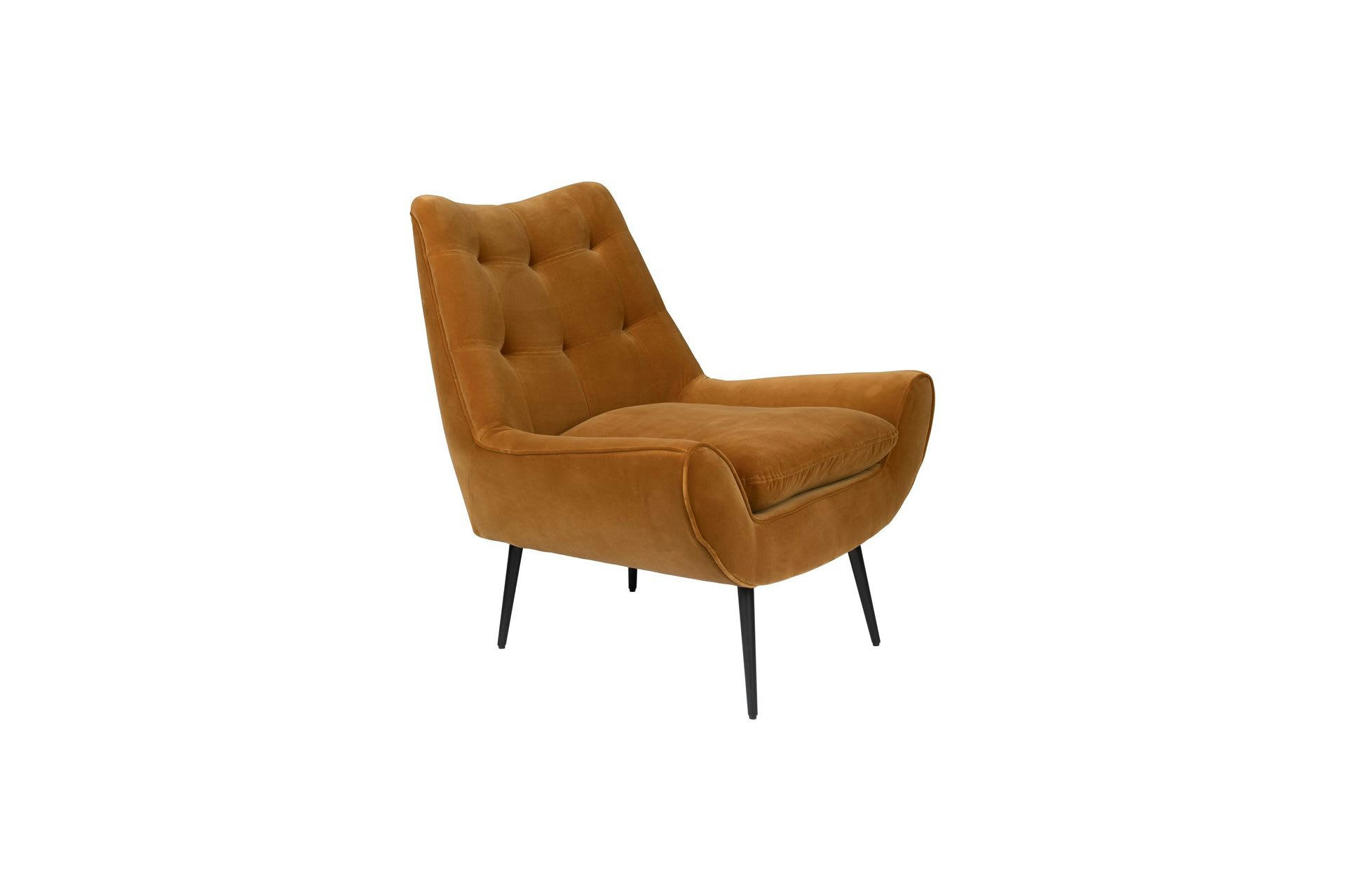 GLODIS - Fauteuil lounge en coton marron