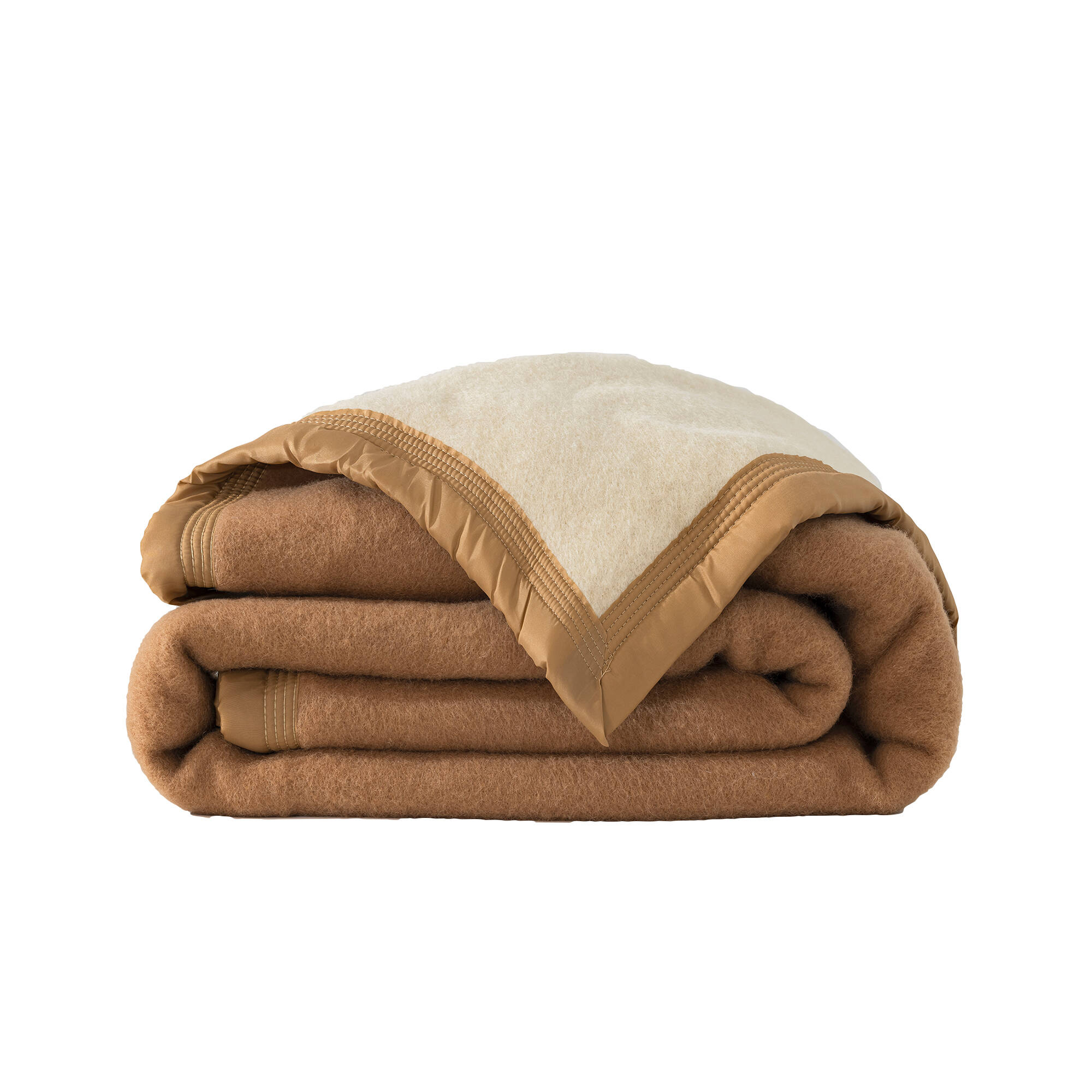 Couverture bicolore pure laine 800 g/m²
