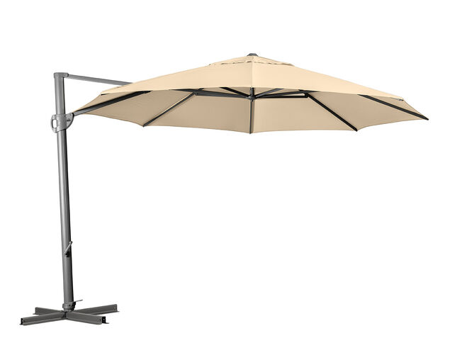 Porto 3.3m Octagonal Umbrella Charcoal