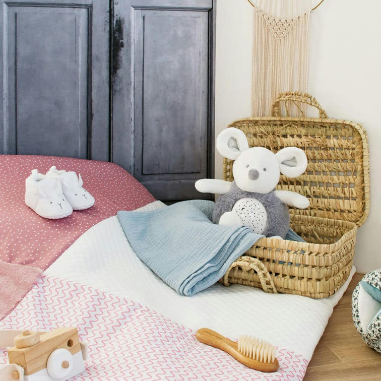 - Veilleuse musicale peluche souris (20 cm)