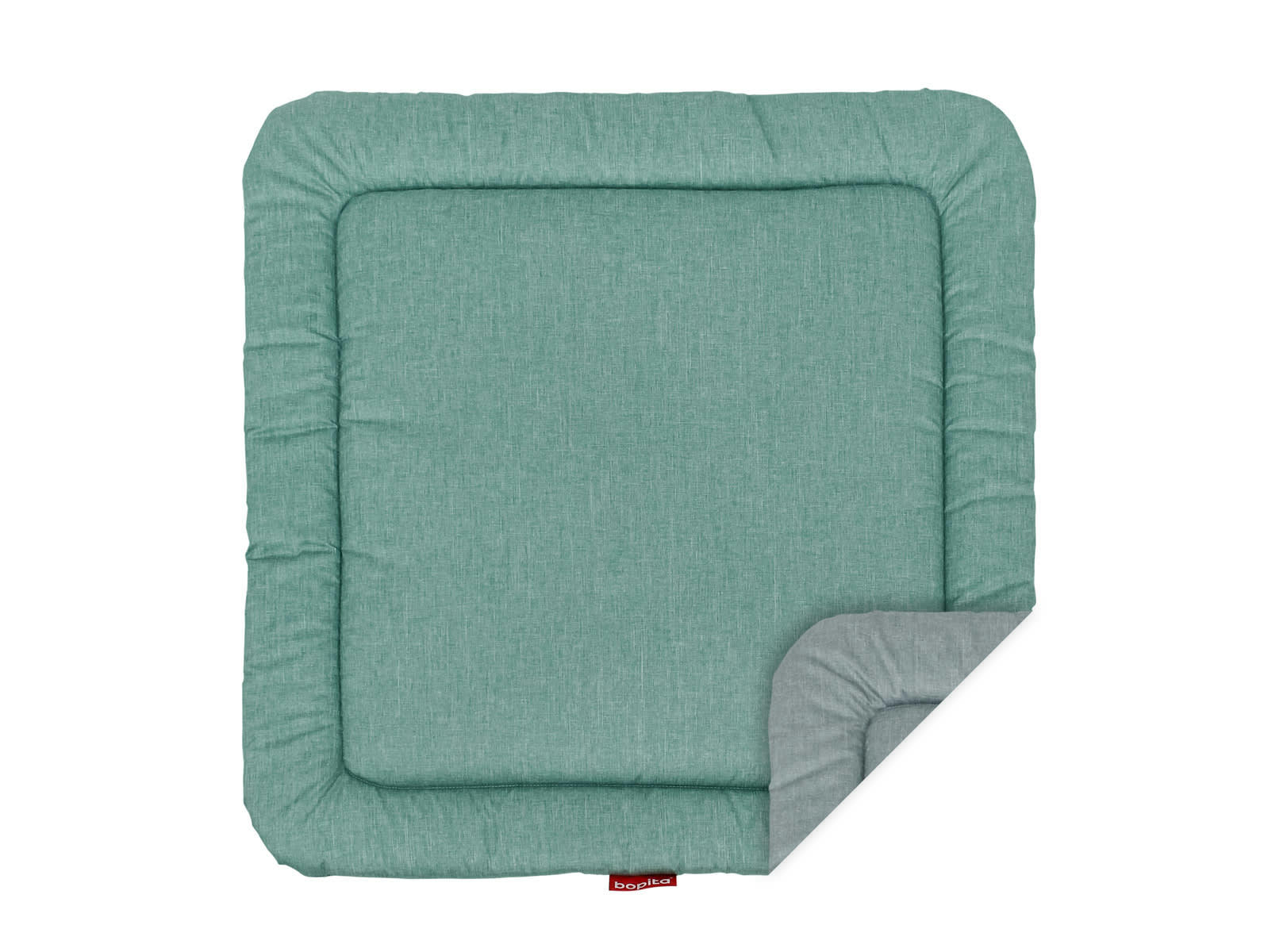 CARO - Tapis de parc en polyester vert et gris