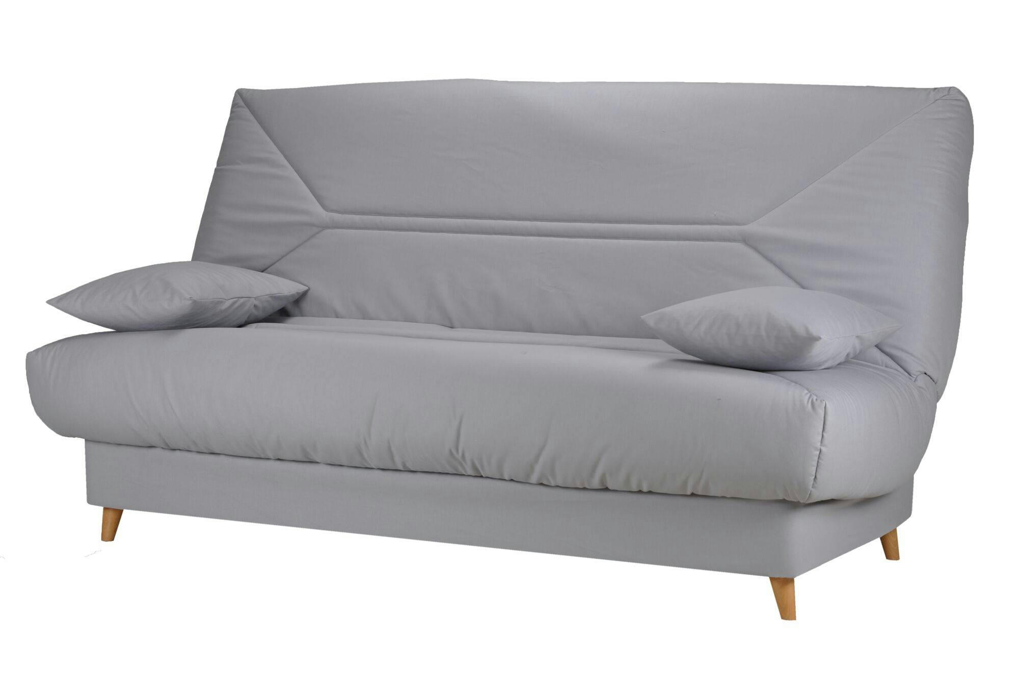 GERMUND - Banquette clic-clac en coton biologique gris clair