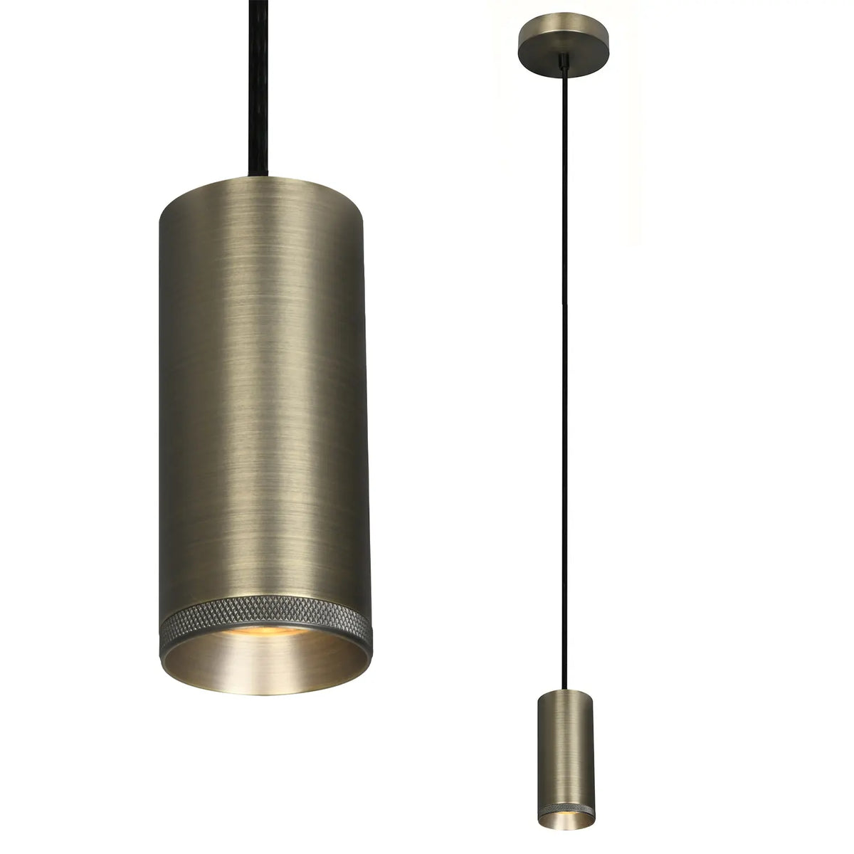 Artdelight hanglamp Milano - 1 lichts - 6.6 x 150  cm - brons
