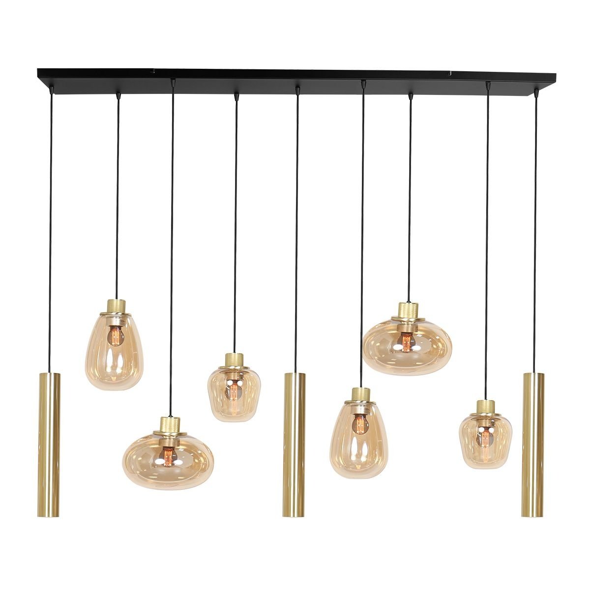 Steinhauer hanglamp reflexion - 9 lichts - 140 x 150  cm - messing