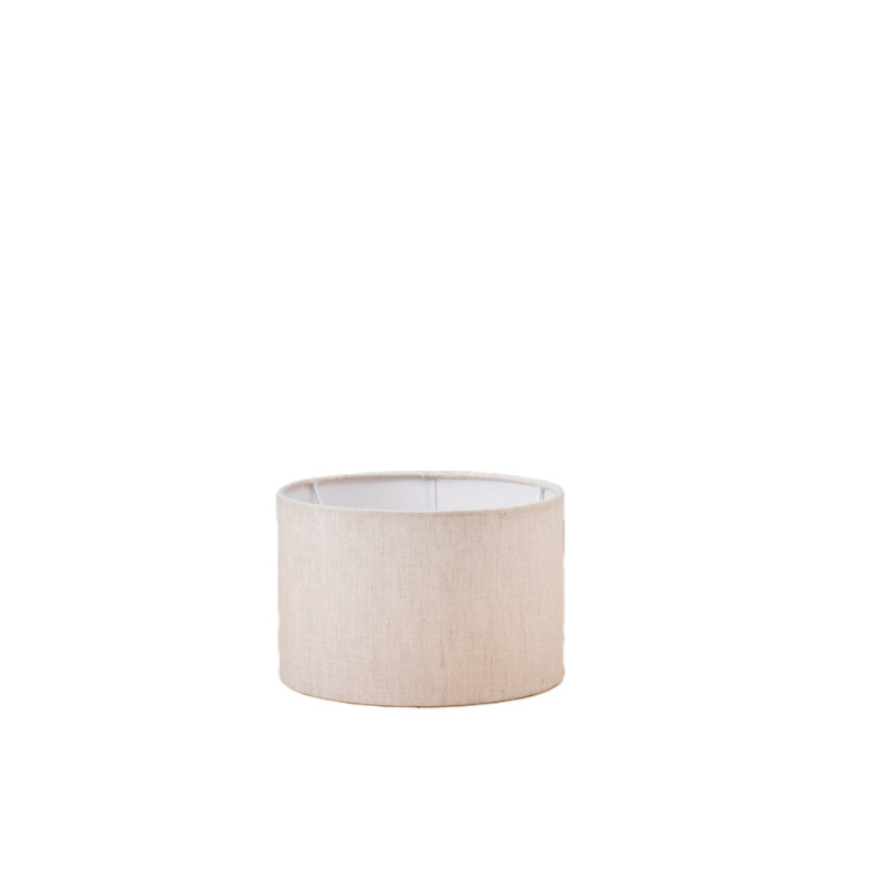 Abat-jour Tubo Cottage en lin écru Ø 20 cm NIEDERAU