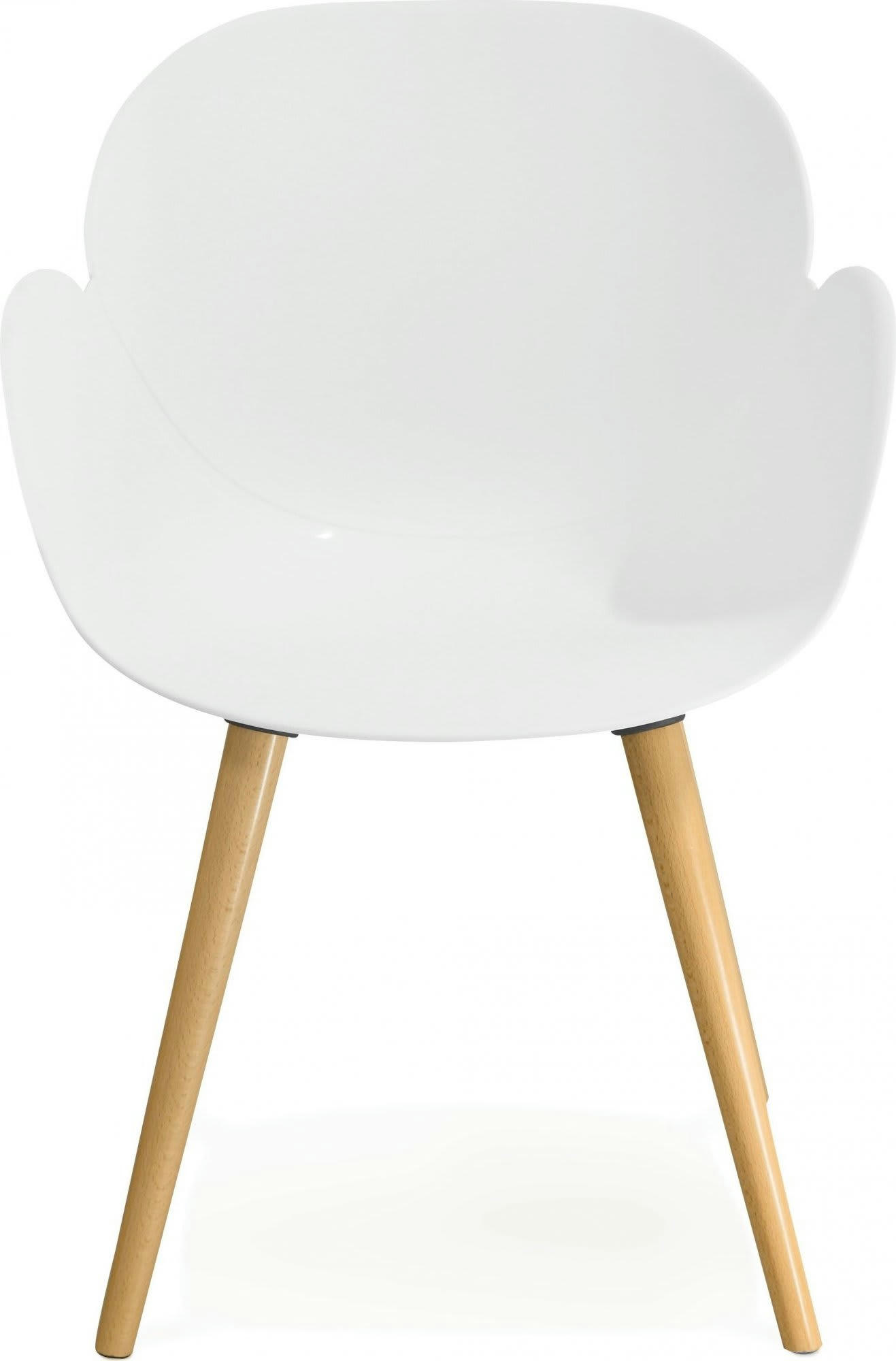 SITWEL - Fauteuil Polymère Blanc H. assise 45 cm