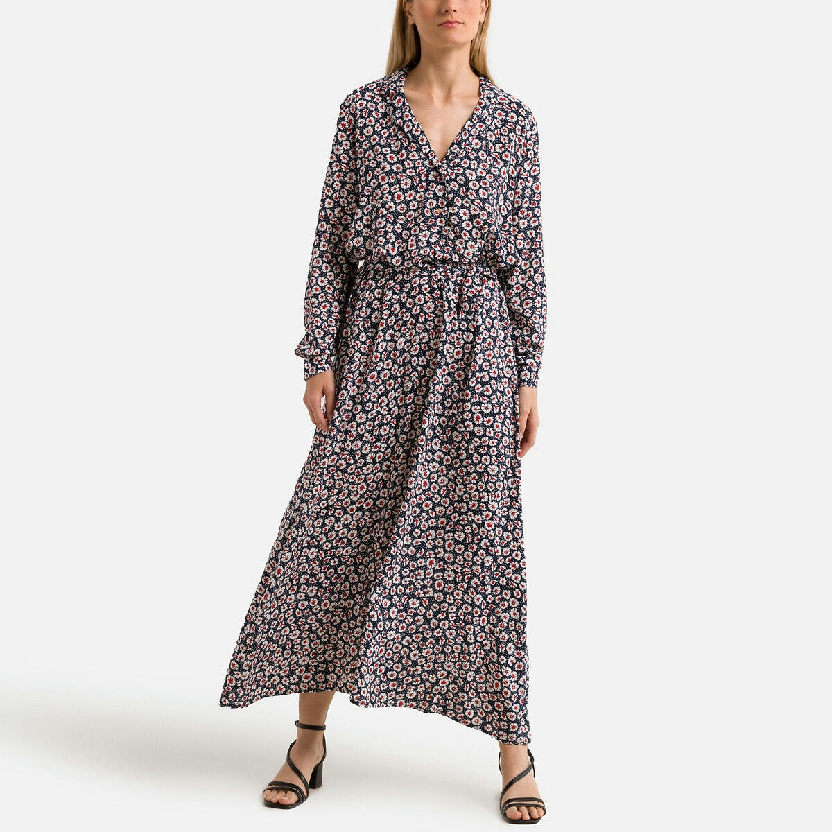 Robe longue imprimée