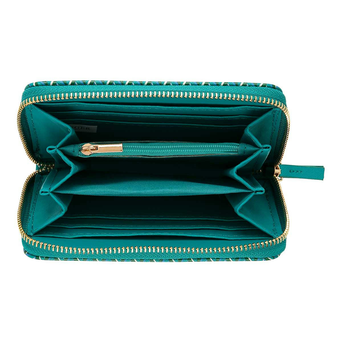 - Portefeuille Femme - Motifs Graphiques - Vert