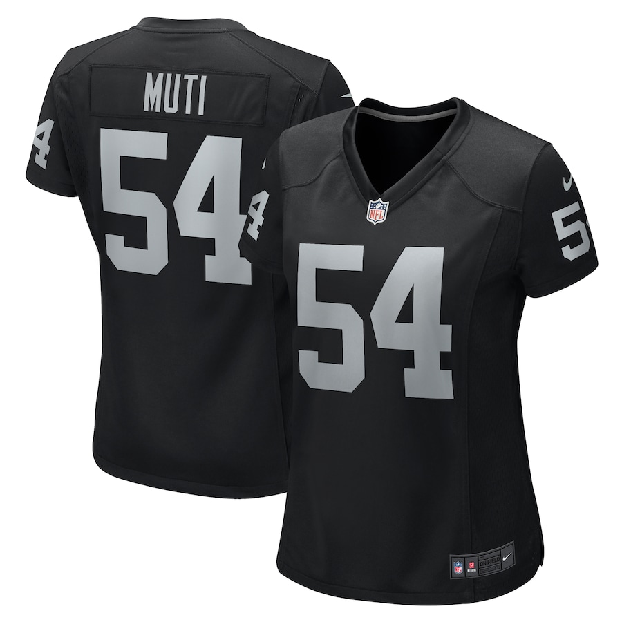 Netane Muti Las Vegas Raiders Nike Women's Team Game Jersey -  Black