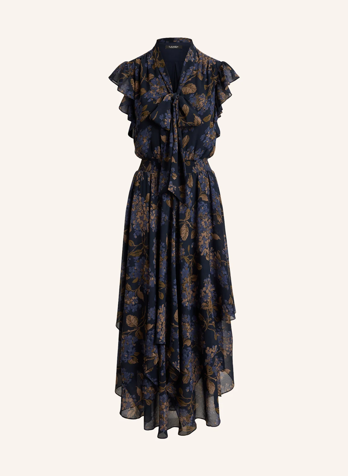 LAUREN RALPH LAUREN Kleid mit Schluppe und Volants