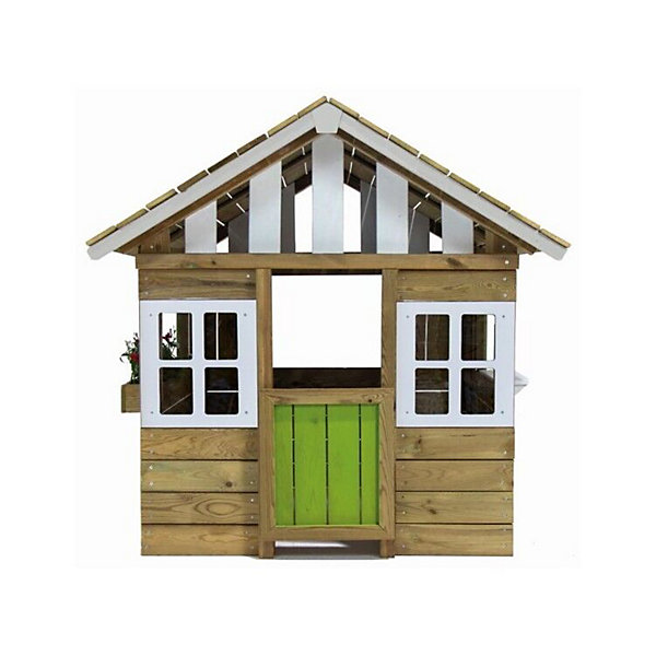 Maison d'enfant en bois Masgames LOLLIPOP Verte Sans parquet