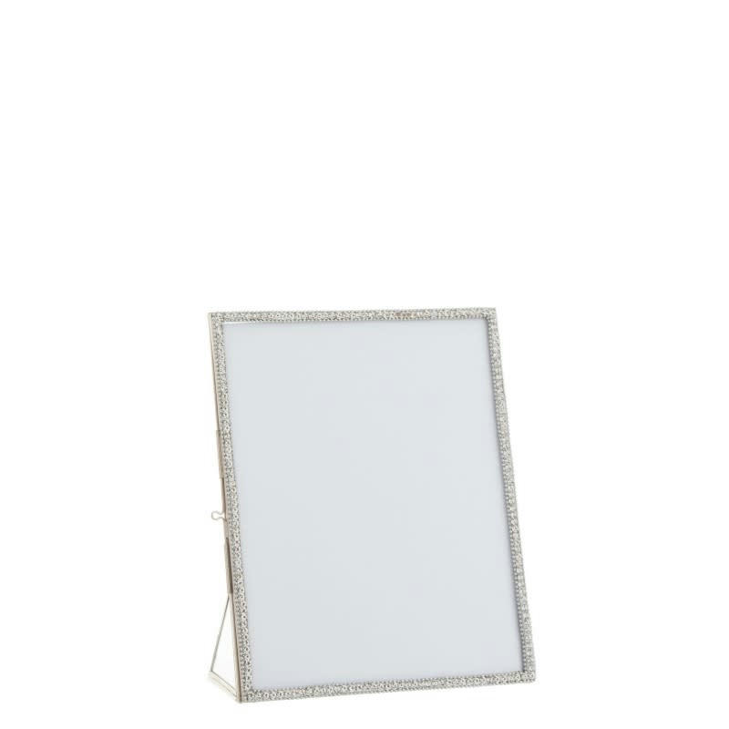 BIJOU - Cadre photo métal et verre argent 20x25,5cm