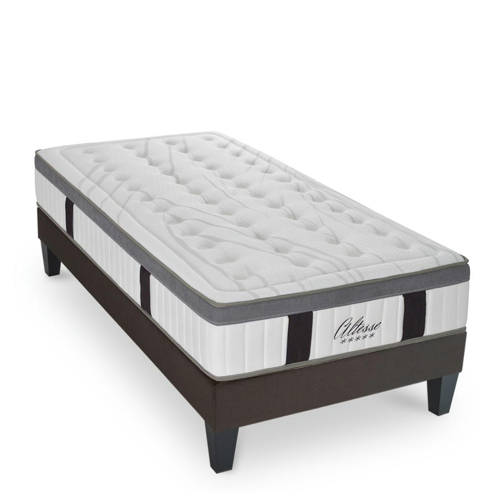 ALTESSE - Ensemble matelas à Mémoire de forme et sommier 90x200