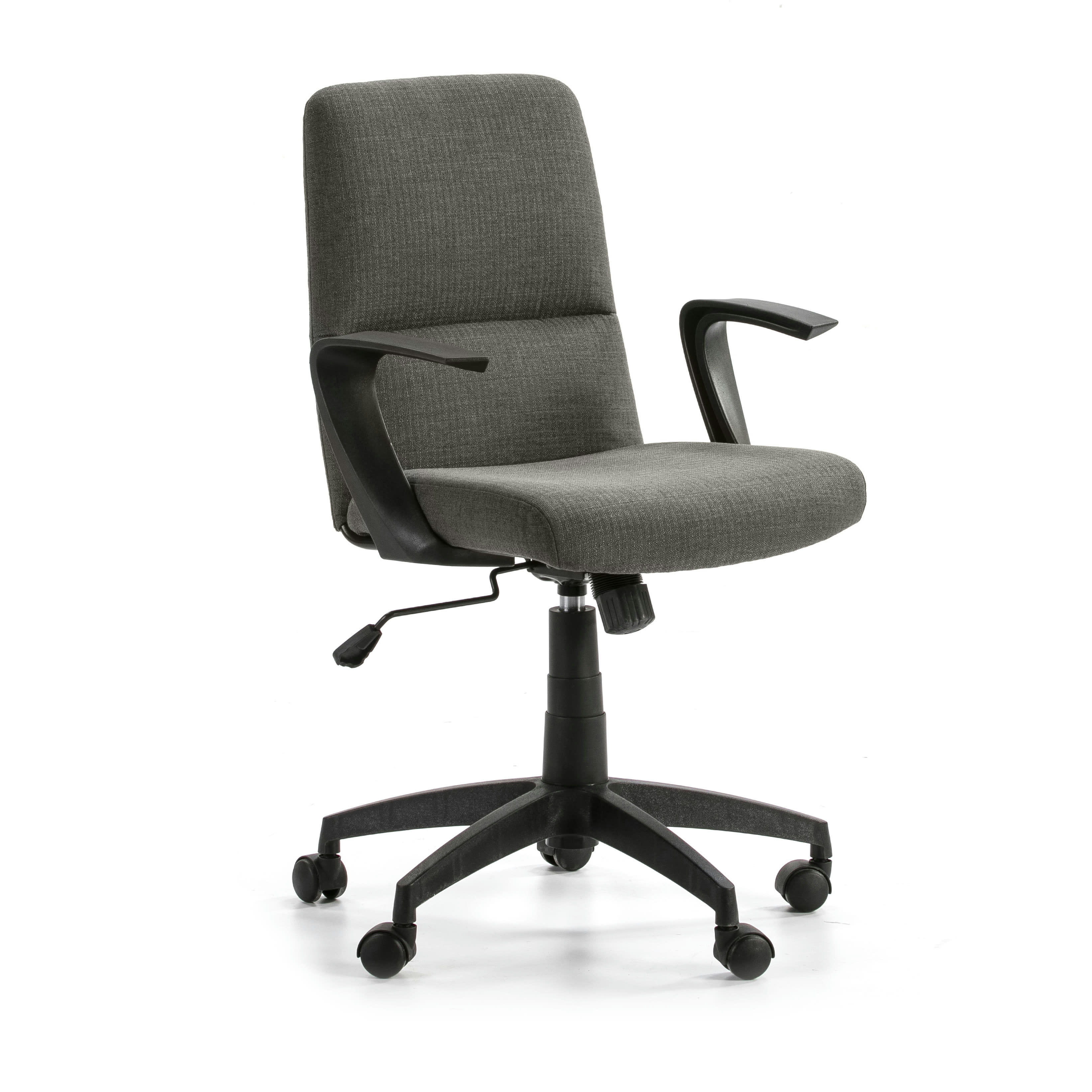 TEO - Fauteuil de bureau relevable/reclinable matelassé tissu gris foncé