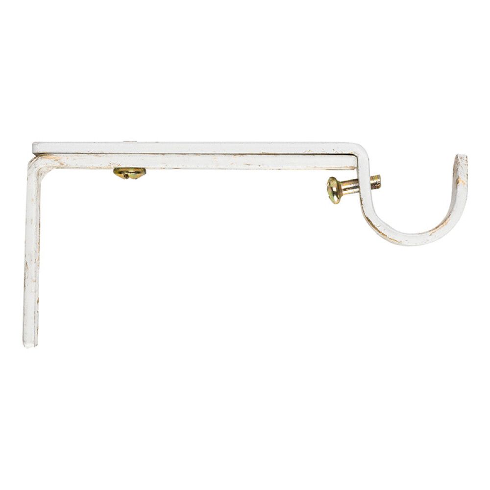 HOLDER KIRSCH 10-15CM TIL GARDINSTANG 19MM HVIT/GULL