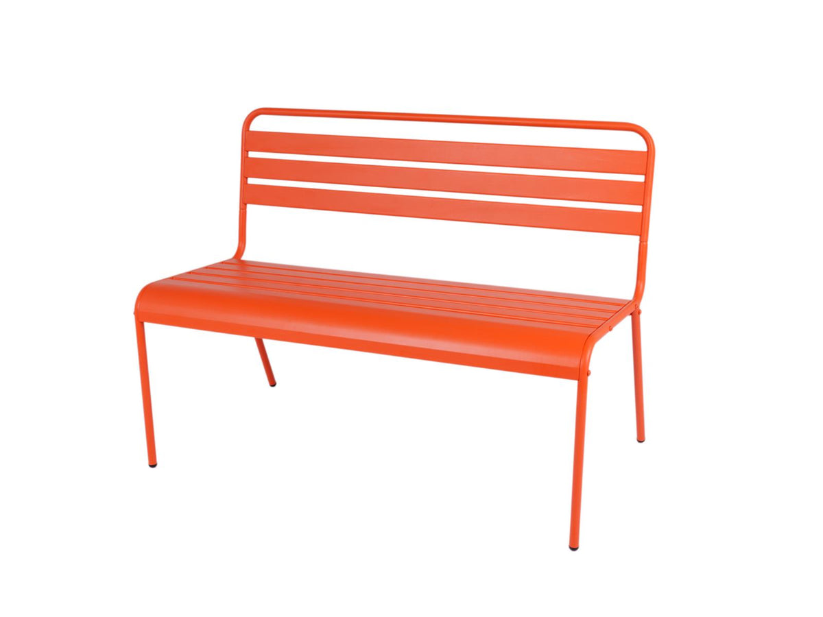 MaximaVida metalen tuinbank Max 120 cm oranje