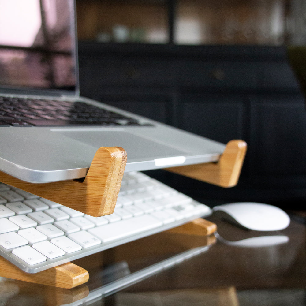 QUVIO Houten laptop standaard
