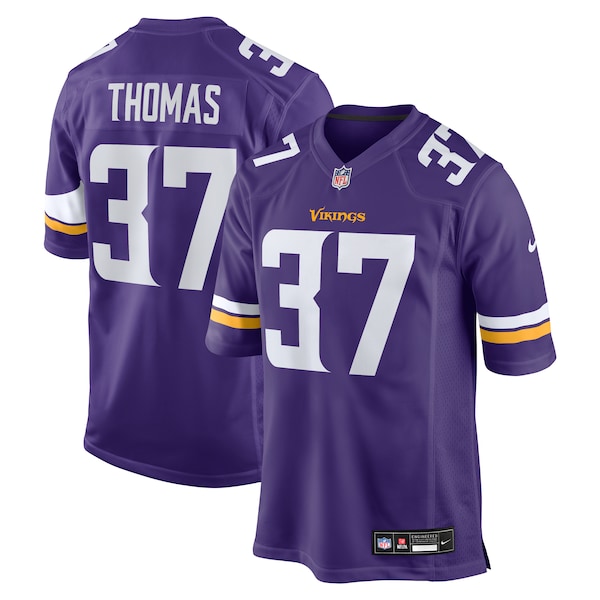 Tavierre Thomas Minnesota Vikings Nike Team Game Jersey -  Purple