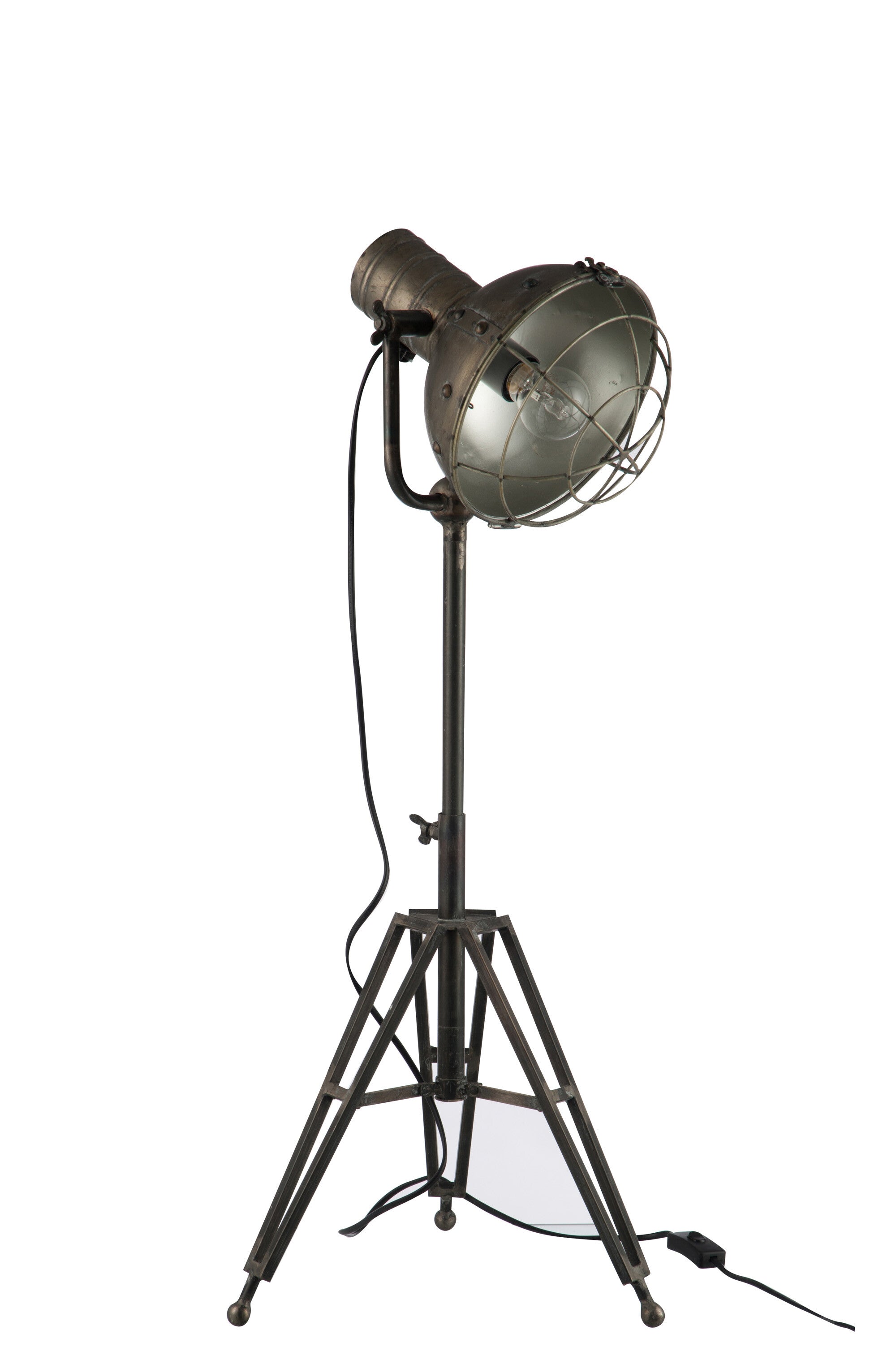 J-Line vloerlamp Spothlight - metaal - grijs