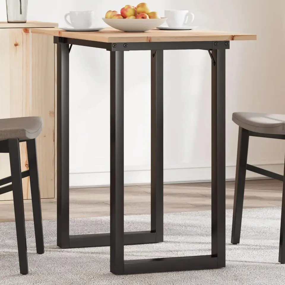 vidaXL Eettafel - Rechthoekige tafel met U-poten - Grenenhout - 80x50x75.5 cm