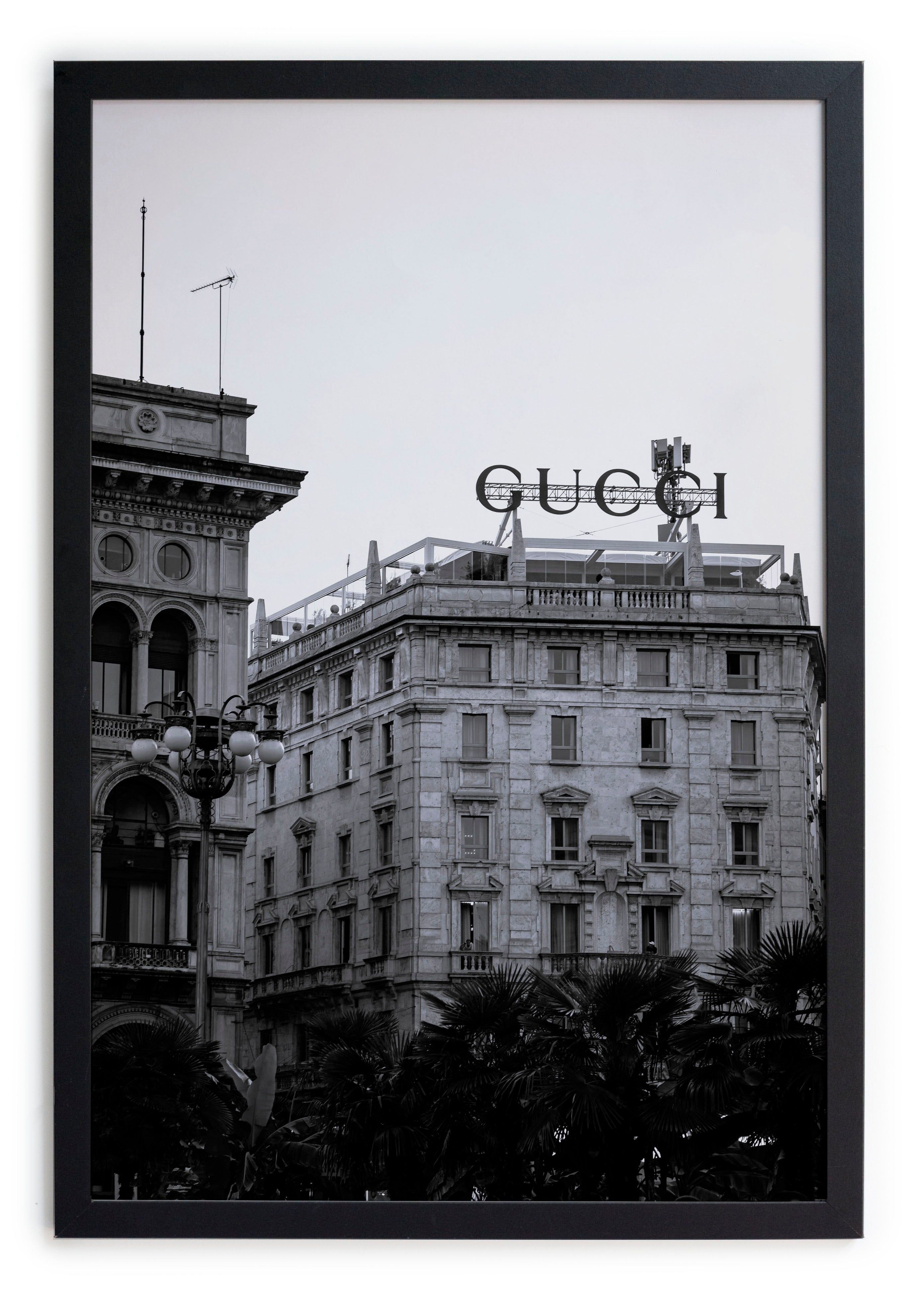 Zwarte lijst met kader 40x30 Gucci