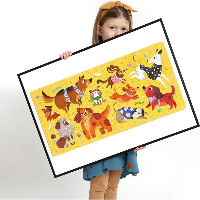 Puzzle 60-teilig Ich liebe Hunde