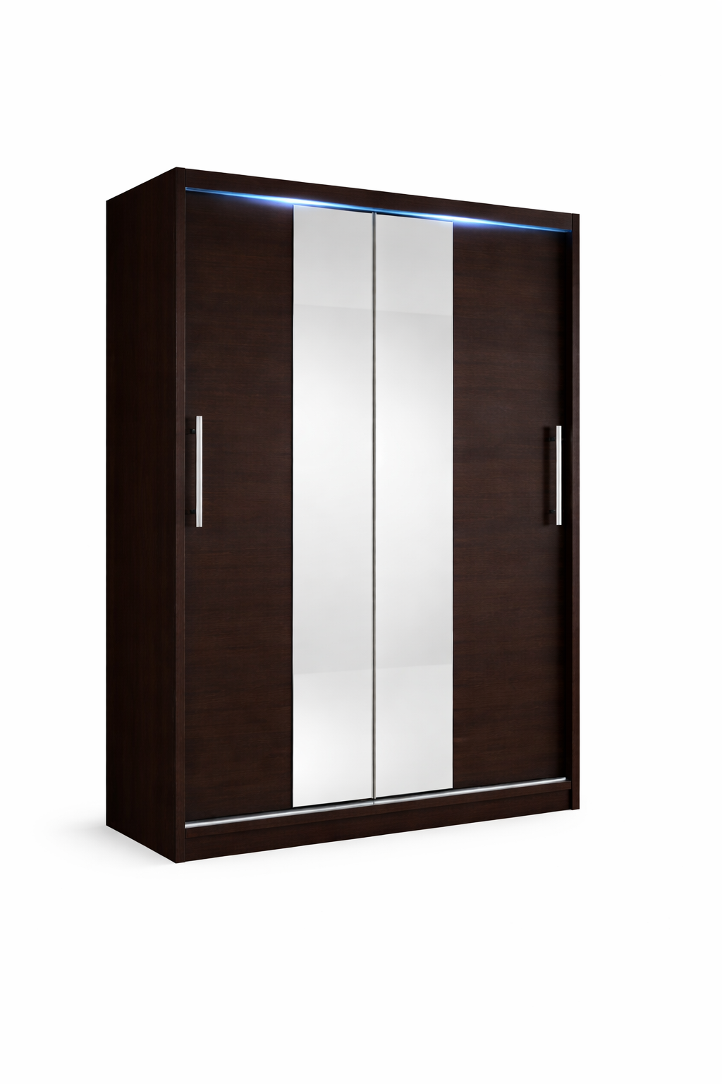 Szafa przesuwna NIKO2 120cm wenge   srebrne dodatki