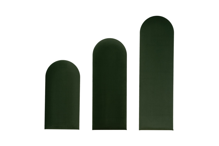 Panel Tapicerowany Płotek Komvortowy 100X30 Cm Zielony Smart Velvet Ścienny