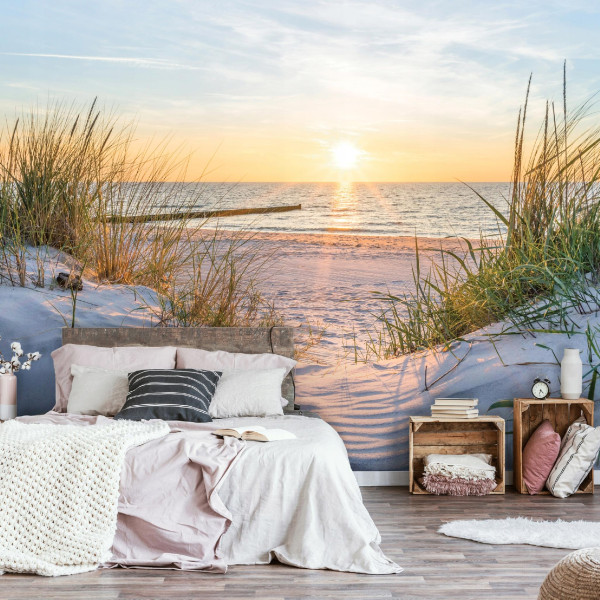 Fototapeta Plaża Morze Wydmy Bałtyk Widok Do Sypialni Salonu Tapeta 250X175