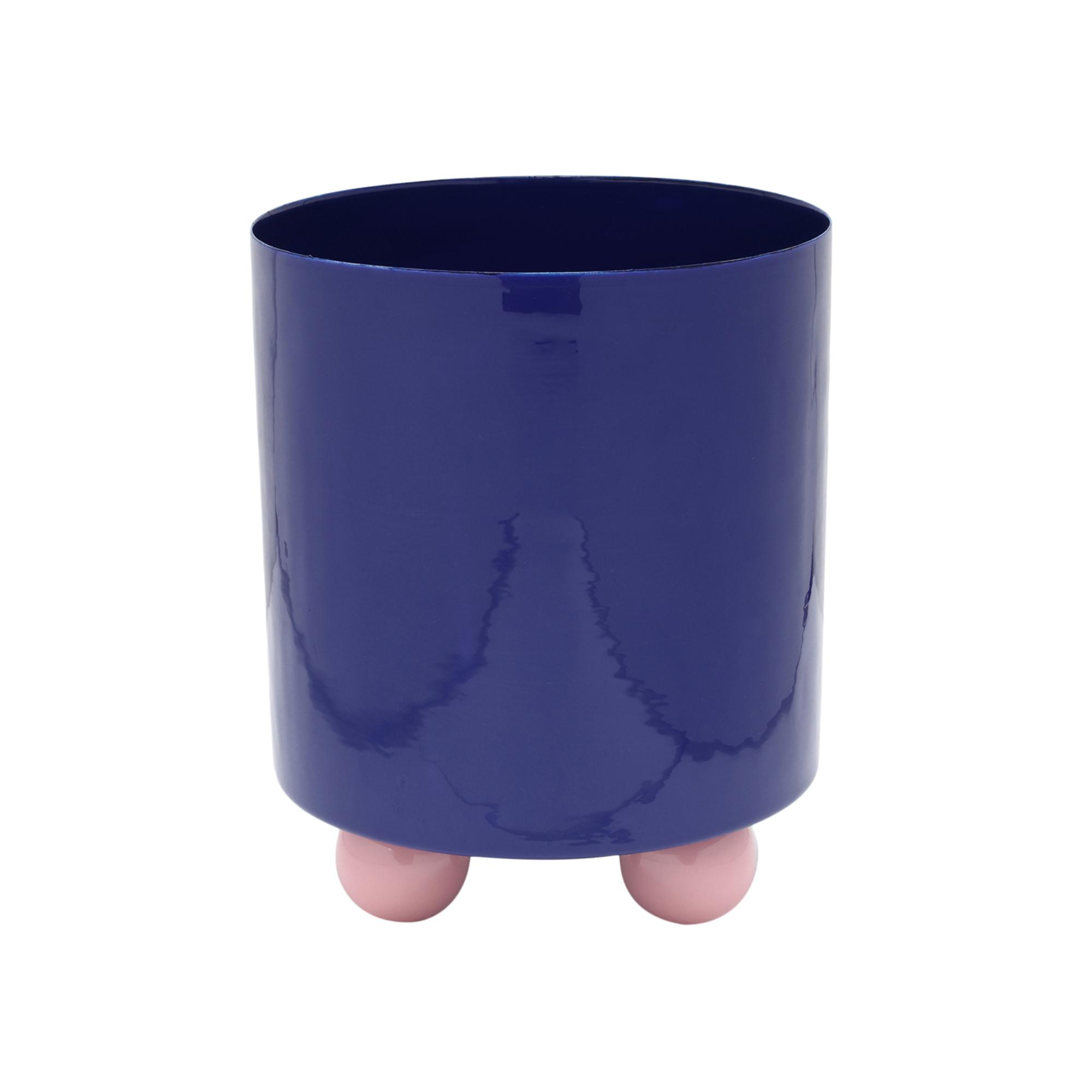 Present Time bloempot Double Funky Large - blauw - Ø20cm