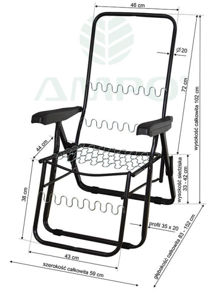 Leżak ogrodowy SR PATRA   poduszka SR FLORES 317