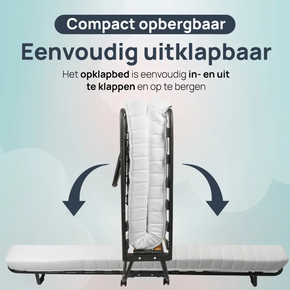 Troonz Vouwbed Verona - Opklapbed - Logeerbed - 120x200