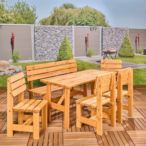 Gartenstuhl »Robusto«, HxBxT: 90 x 50 x 51 cm, wetterbeständig gebeiztes Kiefernholz, honigbraun